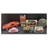 Ertl, Micro Machines Die Cast Cars. Dime Coin Bank