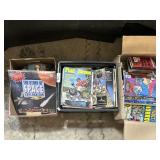 Comics, Sci-Fi & Mad Magazines, Adult Novels.
