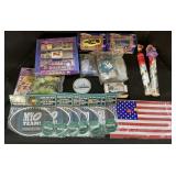 Philly Eagles Magnets, Restaurant Toys, Stickers.