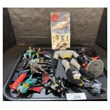 Batman Action Figures, Pez, Stickers.