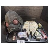 Lightsaber Eraser & Glue Stick, Plush Vader Head.