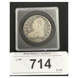 90% Silver 1833 Capped Bust Half Dollar.