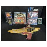 StarWars Micro Machines, HotWheels, Space Ship.