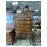 Mahogany Highboy Dresser.