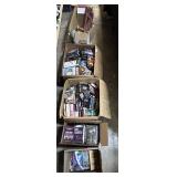 VHS & DVD Movies, Books On Cassette.