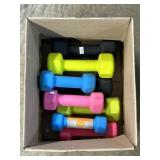 8 Exercise Dumbbells (2 lb. - 6 lb.).