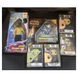 NOS Star Wars Pins, Walkie Talkie, & Star Trek