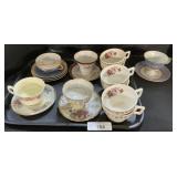 Rossini & Porcelain Teacups & Saucers.
