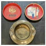 Schmidt & Pabst Serving Trays, Brass Brazier.