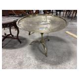 Middle Eastern Style Brass Tray Table.
