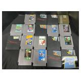 18 Assorted Nintendo Games.