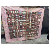 Folk Art Patchwork Quilt.