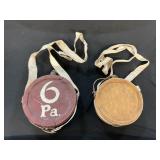 Pair Of Cheesebox Canteens, 6 Pa.