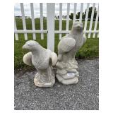 (2) Bald Eagle Garden Statues.
