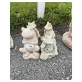 (4) Frog Garden Statues.