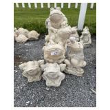 (4) Frog Garden Statues.