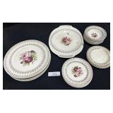 Triumph 22K Trim Floral Dinnerware.