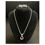 Lagos Sterling Silver Necklace & Earrings.
