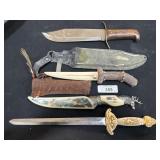 Decorative Fixed Blades & Bowie Knife.