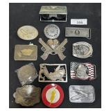 Vintage Opera Glasses, 12 Various Belt Buckles,
