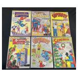 Vintage 1960s DC Comics Superman Comic Books.