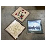 3 Framed Art Prints (Johannes Vermeer).