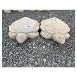 (2) Sea Turtle Garden Statues.