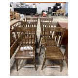 (6) Hitchcock Style Dining Chairs.