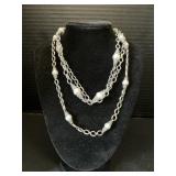 Sterling Silver & 18K Gold Necklaces.