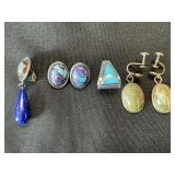 Sterling Silver, Turquoise, Gold Filled Earrings