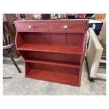Rustic Pine Farmhouse Style Bookshelf.