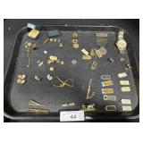 Costume Jewelry Pins, Watch, Tokens & Cuff Links.