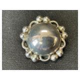 Mexican Sterling Silver Pendant Brooch Combo.