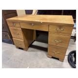Blonde Mahogany Desk.