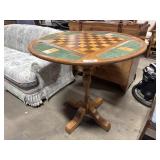 Vtg Oak Game Table