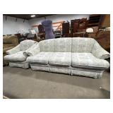Clean Floral Sofa & Armchair.
