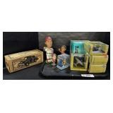 Bobble Heads, Die Cast Ford Pickup, Airplanes.