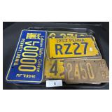 Lot Of Pennsylvania License Plates.