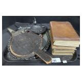 2 Holy Bibles, Wall Art, 2 Hugo Books, Fireplace