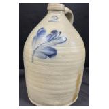 Blue Decorated Stoneware Jug.