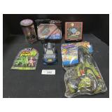 StarWars Cars, Harry Potter Figure, Slug Zombies.