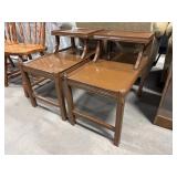 Mid Century Two-Tier Side Tables.