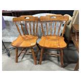 (2) Maple Side Chairs.