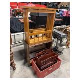 Mid Century Side Tables, Vtg Wooden Crate.