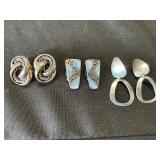 Sterling Silver Clip On Earrings.