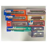 Passenger, Open Freight, & Refrigerator Cars.