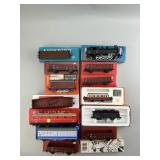Locomotive, Gondolas, Reefers, Open Frieght Car.
