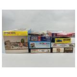 Train Model Buildings, Village, Salon, Bridge.