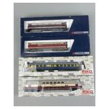 Gutzold Train Locomotives, Piko Passenger Cars.