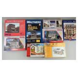 8 Model Train Building Kits.